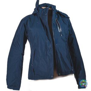 Ski Jacket with Hood Winter Thicken Windproof Raincoat Warm Fleece Mountain